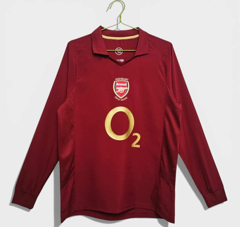 05-06 season Arsenal home Long sleeved Retro Fan version