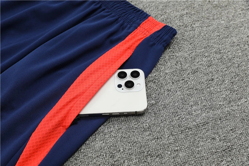 24-25 Manchester United F.C. Orange red Training suit set - Player version