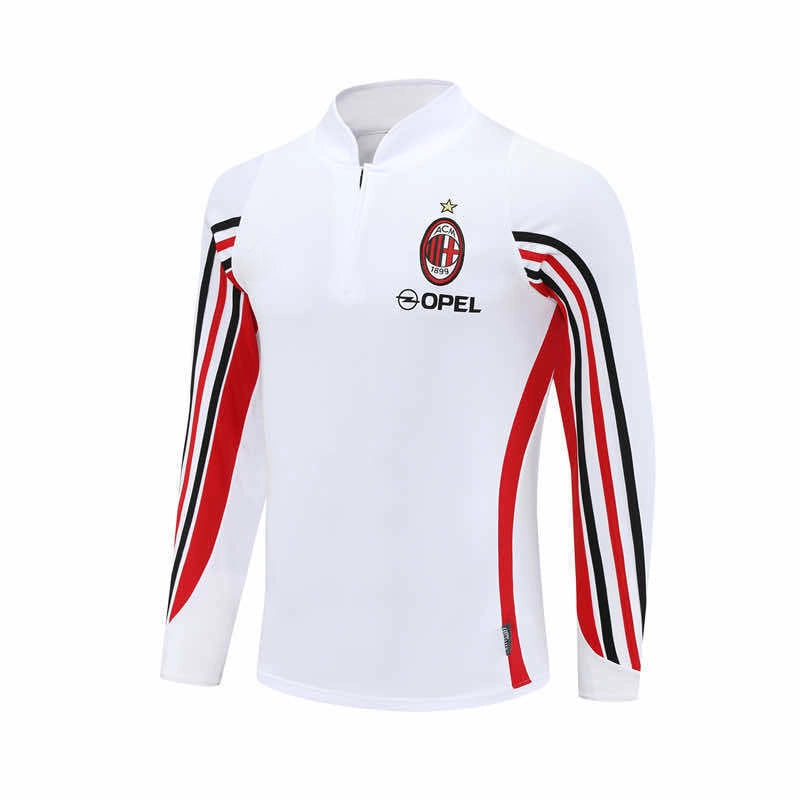 03-04 season A.C. Milan white Half pull training suit