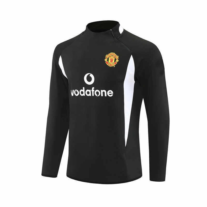 02-03 season Manchester United F.C. black Half pull training suit