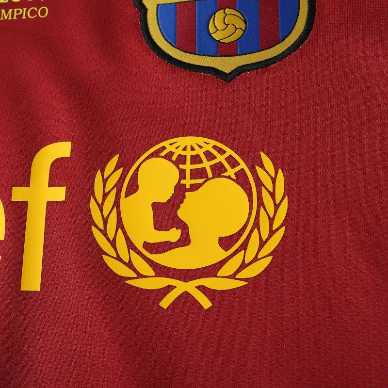08-09 season Barcelona Home Champions Legue Retrò - Fan version