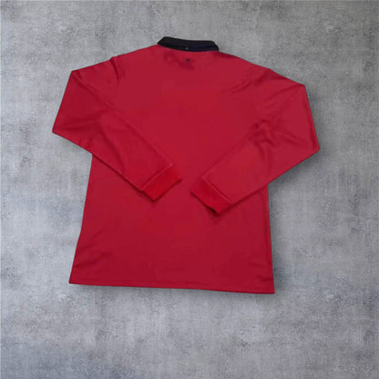 13-14 season Manchester United Home Long sleeved Retrò - Fan version