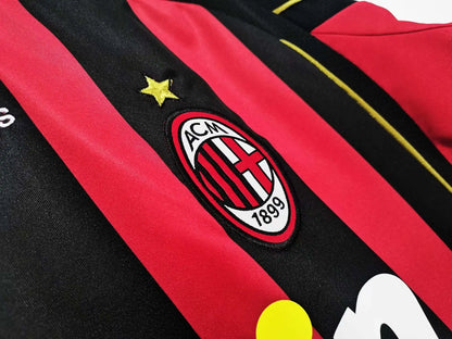 06-07 AC Milan home Long sleeved Retrò Fan version
