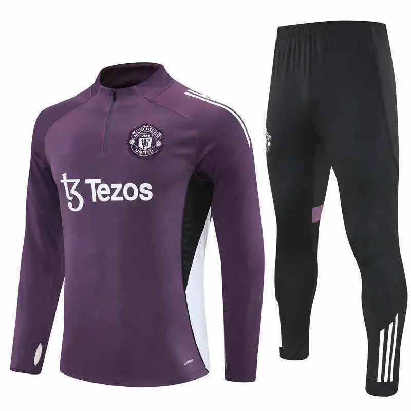 25-26 season Manchester United F.C. - Half zip training suit set