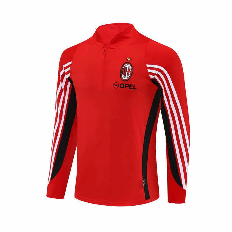 03-04 season A.C. Milan red Half pull training suit