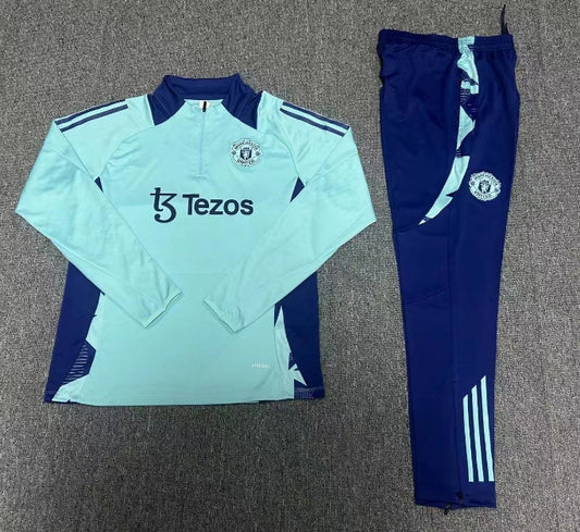 24-25 Manchester United F.C. blue Training suit set