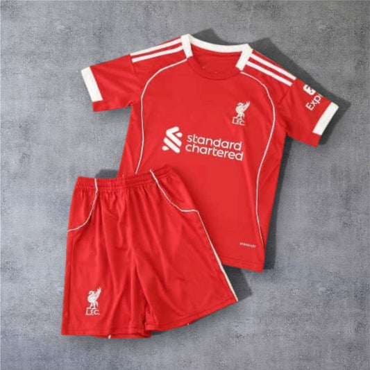 25-26 season Liverpool F.C. home Kids kit