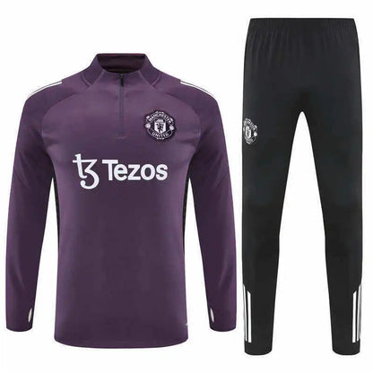 25-26 season Manchester United F.C. - Half zip training suit set