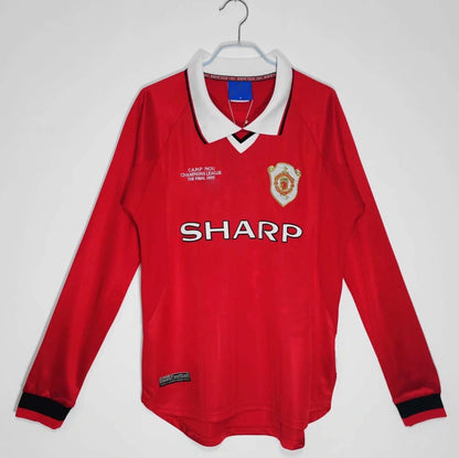 99-00 season Manchester United home long seleeve Retro - Fan version