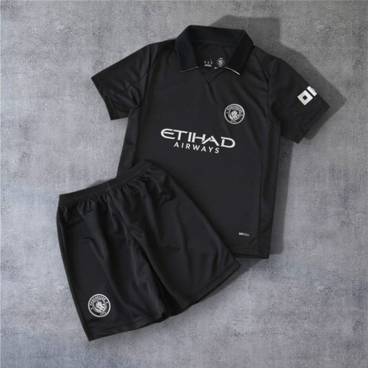 25-26 Season Manchester City F.C. away Kids Kit