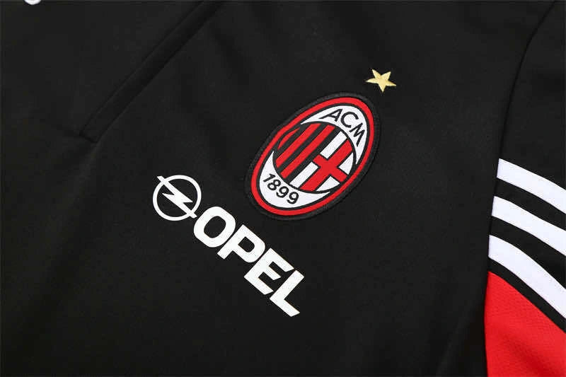 03-04 season A.C. Milan black Half pull training suit