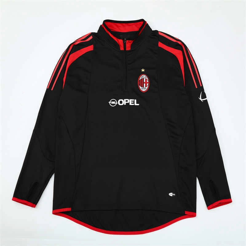 04-05 season A.C. Milan black Half pull training suit