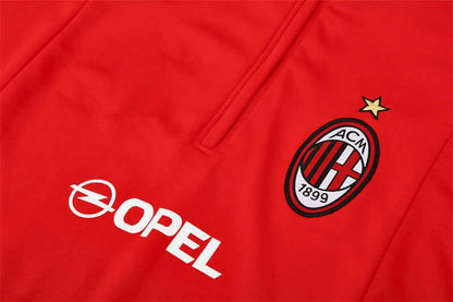 05-06 season A.C. Milan red Half pull training suit