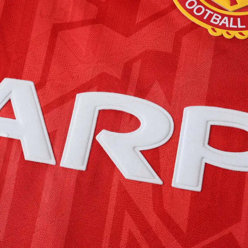 92-94 season Manchester United Home Long Sleevesd retro - Fan version