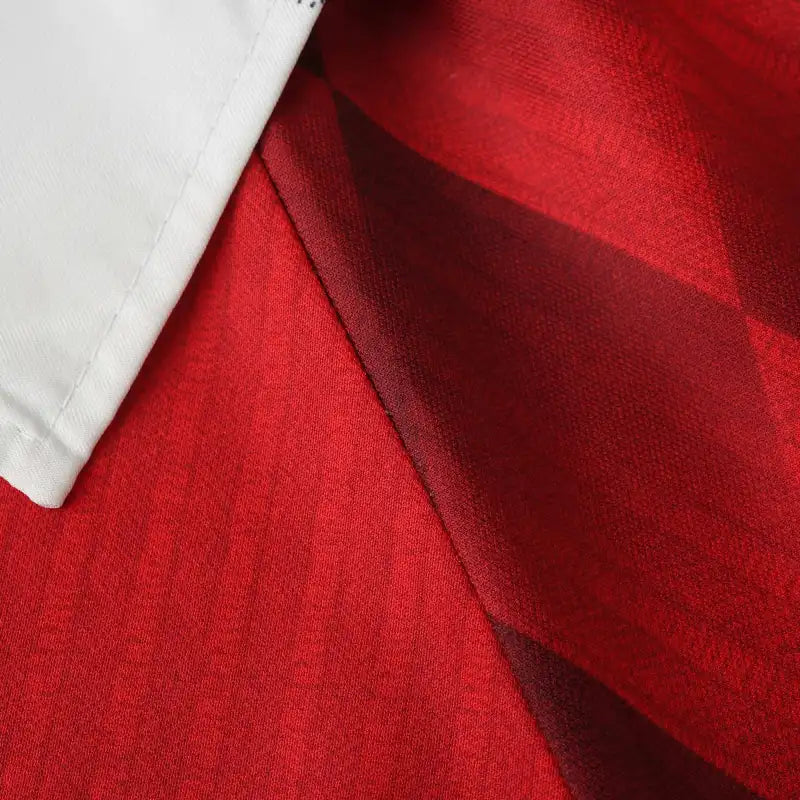 96-97 season Manchester United home Long sleeves Retro - Fan version