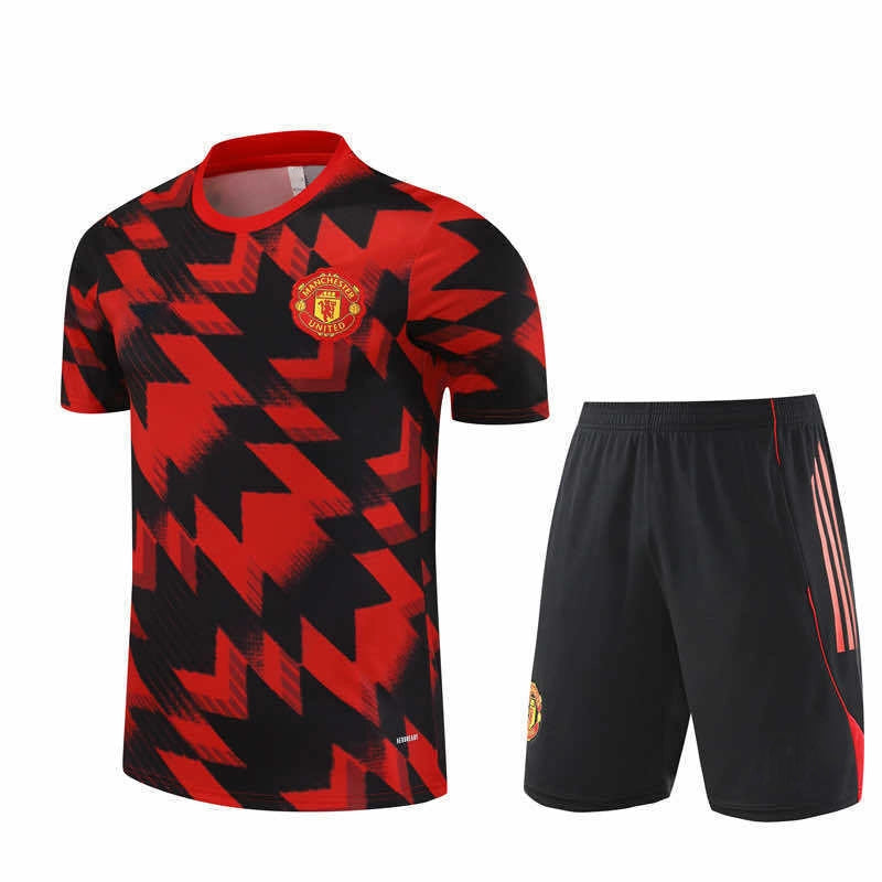 25-26 season Manchester United F.C. Training clothes suit Short sleeve - Fan version