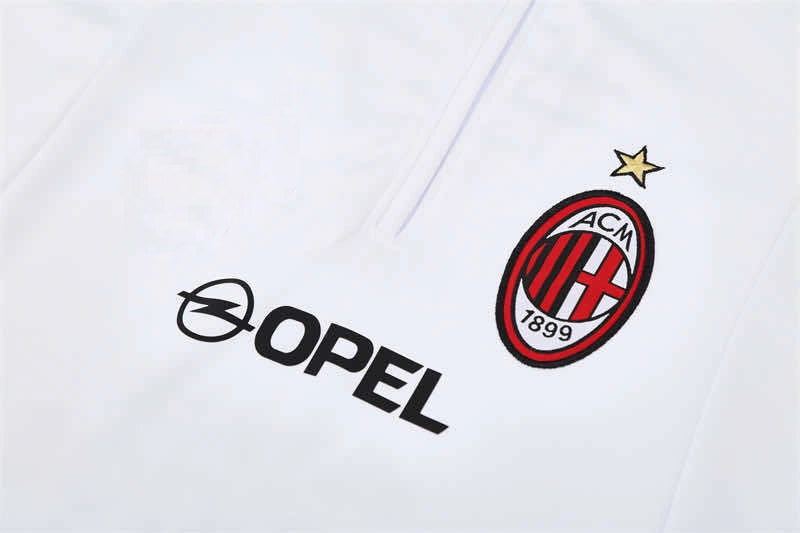 04-05 season A.C. Milan white Half pull training suit