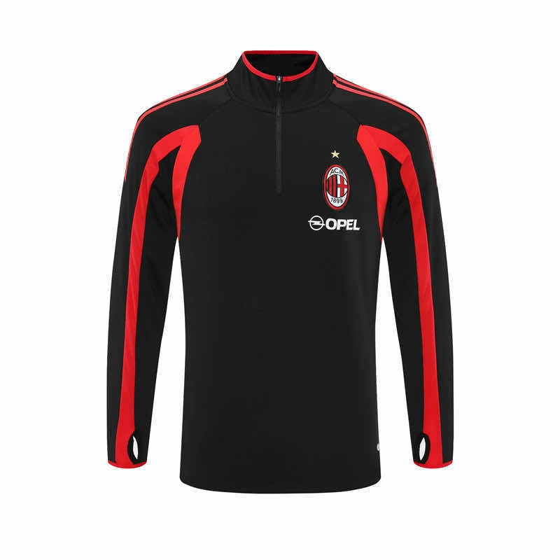 05-06 season A.C. Milan black Half pull training suit