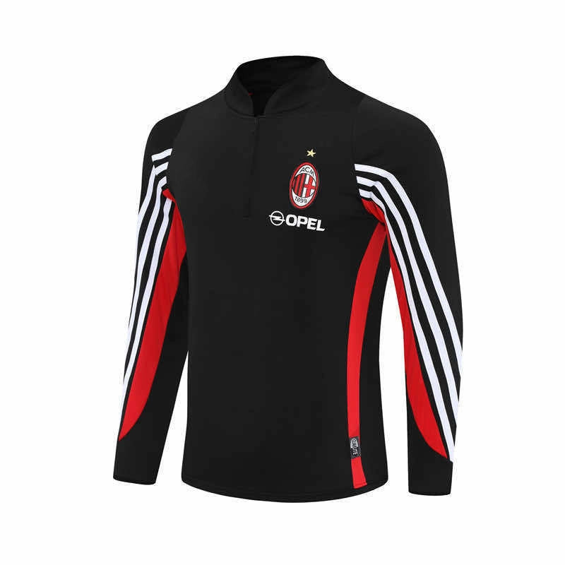 03-04 season A.C. Milan black Half pull training suit