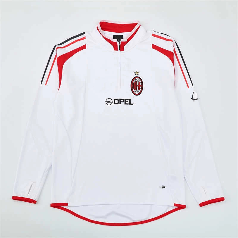 04-05 season A.C. Milan white Half pull training suit