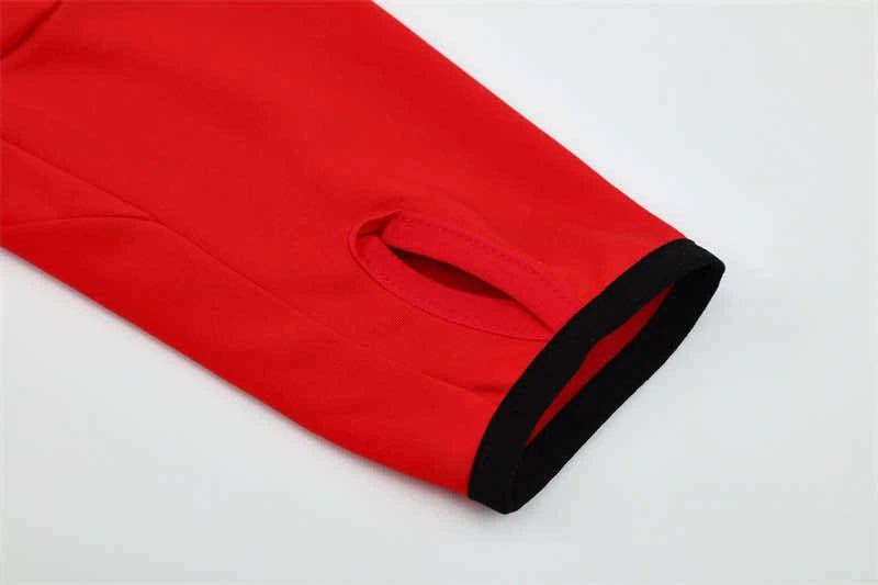 05-06 season A.C. Milan red Half pull training suit