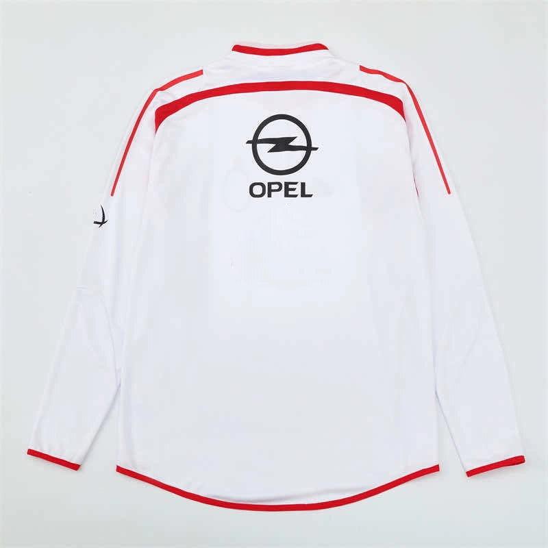 04-05 season A.C. Milan white Half pull training suit