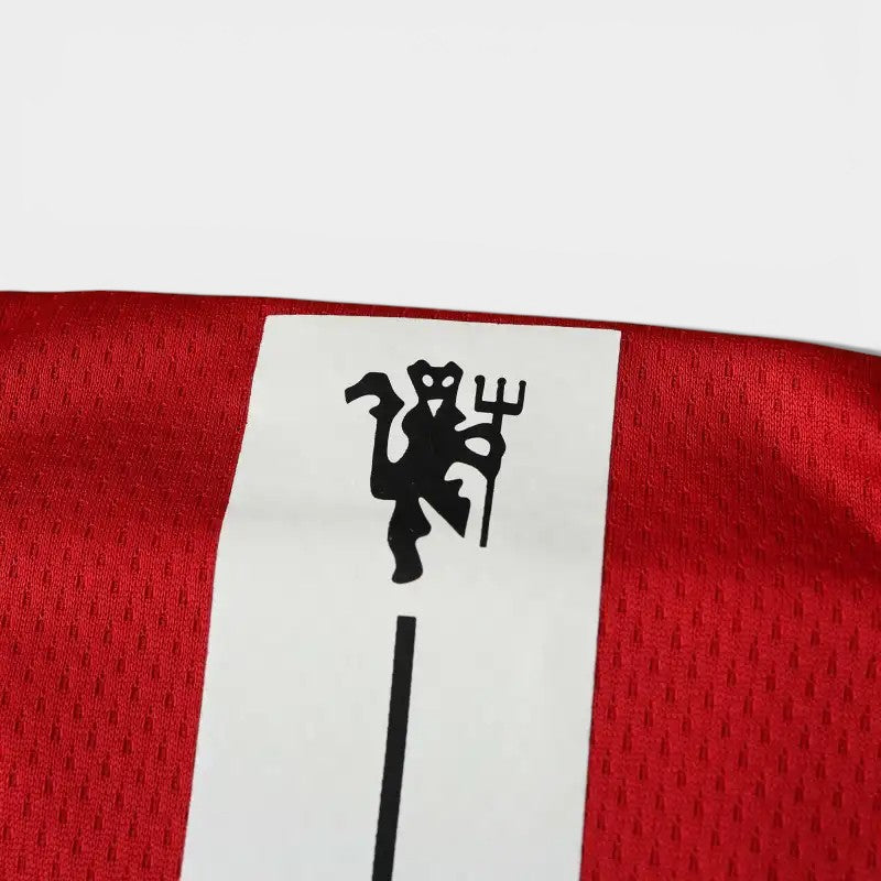 07-08 season Manchester United Home Long sleeved Retrò - Fan version
