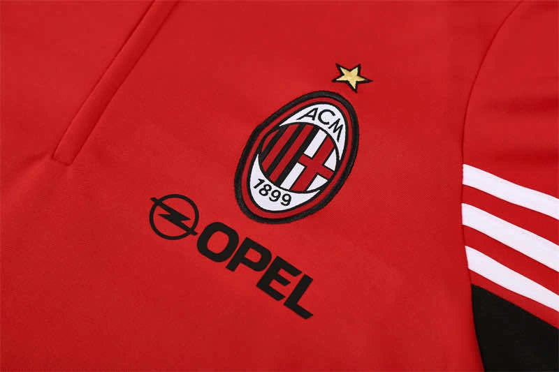 03-04 season A.C. Milan red Half pull training suit