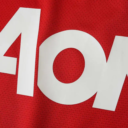 10-11 season Manchester United home Long sleeved Retro - Fan version