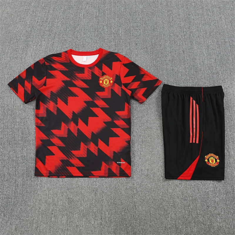 25-26 season Manchester United F.C. Training clothes suit Short sleeve - Fan version