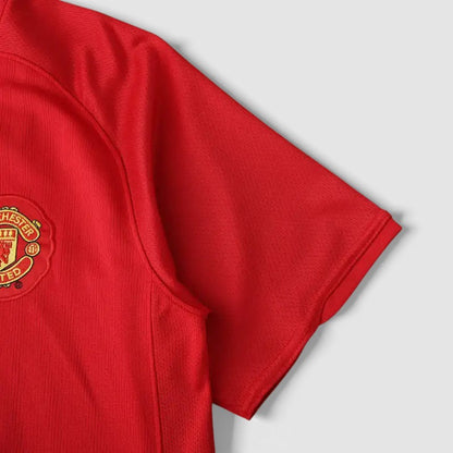 07-08 season Manchester United Home Long sleeved Retrò - Fan version