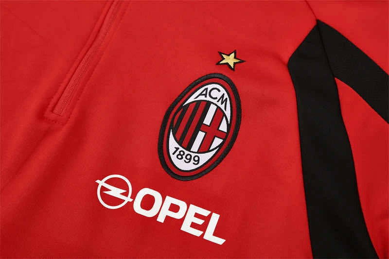 05-06 season A.C. Milan red Half pull training suit