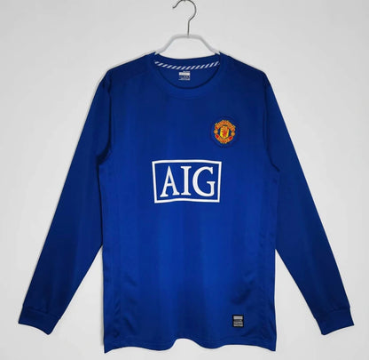 08-09 Manchester United third Long sleeved Retro - Fan version