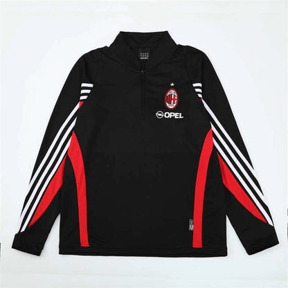 03-04 season A.C. Milan black Half pull training suit