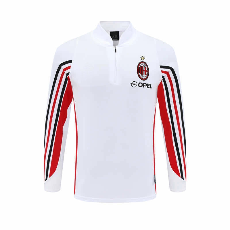 03-04 season A.C. Milan white Half pull training suit