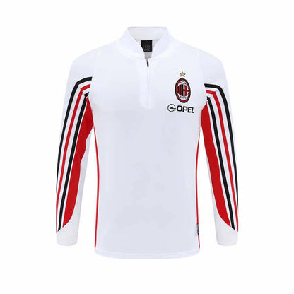 03-04 season A.C. Milan white Half pull training suit