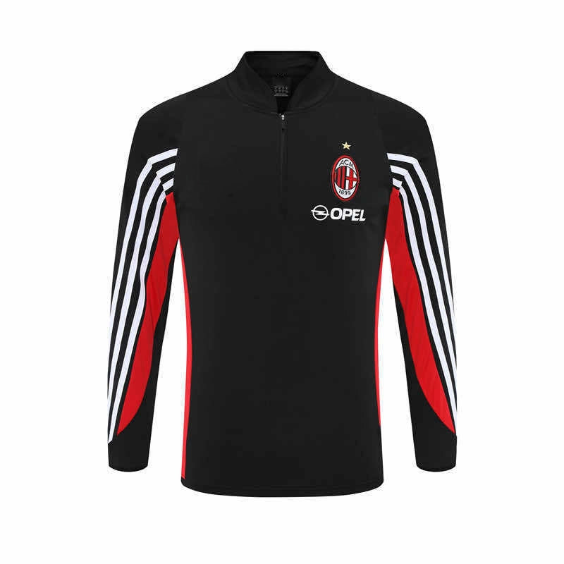 03-04 season A.C. Milan black Half pull training suit
