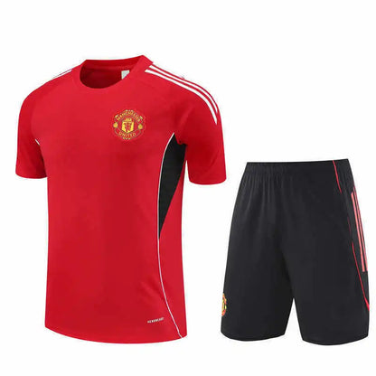 25-26 season Manchester United F.C. Training clothes suit Short sleeve - Fan version