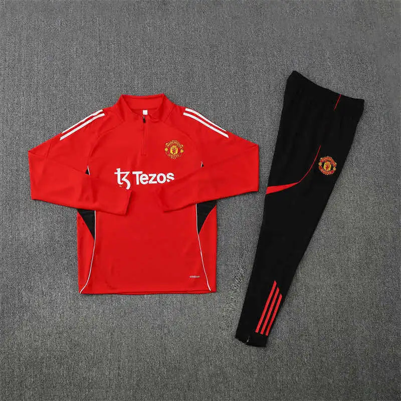 25-26 season Manchester United F.C. - Half zip training suit set