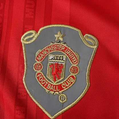 99-00 season Manchester United home long seleeve Retro - Fan version