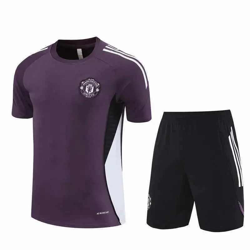 25-26 season Manchester United F.C. Training clothes suit Short sleeve - Fan version