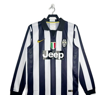 14-15 season Juventus Home long seleeve retro - Fan version