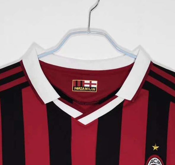 09-10 AC Milan home Long sleeved Retrò Fan version