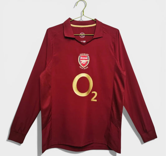 05-06 season Arsenal home Long sleeved Retro Fan version
