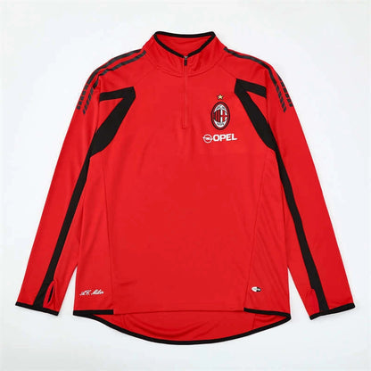 05-06 season A.C. Milan red Half pull training suit