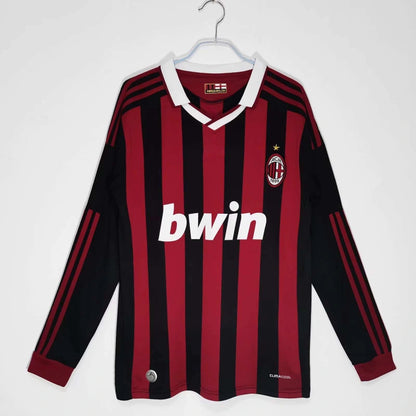 09-10 AC Milan home Long sleeved Retrò Fan version
