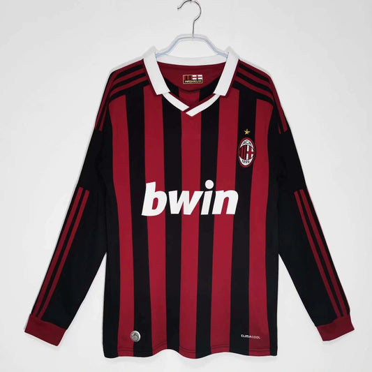 09-10 AC Milan home Long sleeved Retrò Fan version