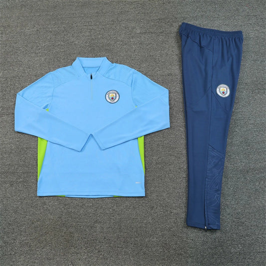 24-25 Manchester City F.C. blue Training suit set