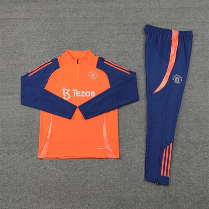 24-25 Manchester United F.C.  orange Training suit set