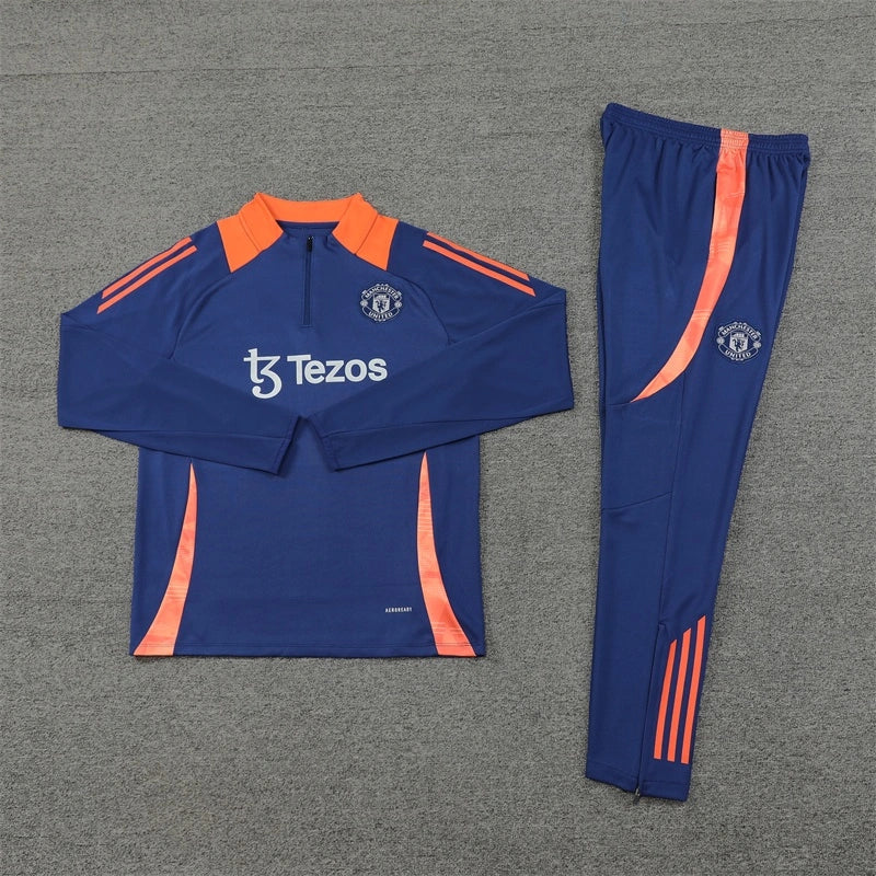 24-25 Manchester United F.C. - navy blue Training suit set